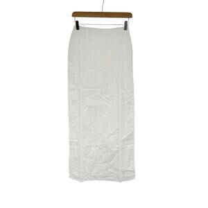 Peppermayo White Eyelet Lace 100% Cotton Maxi Skirt Cottage Core Womens 0 New